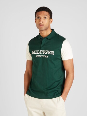 T-Shirt TOMMY HILFIGER en vert : devant