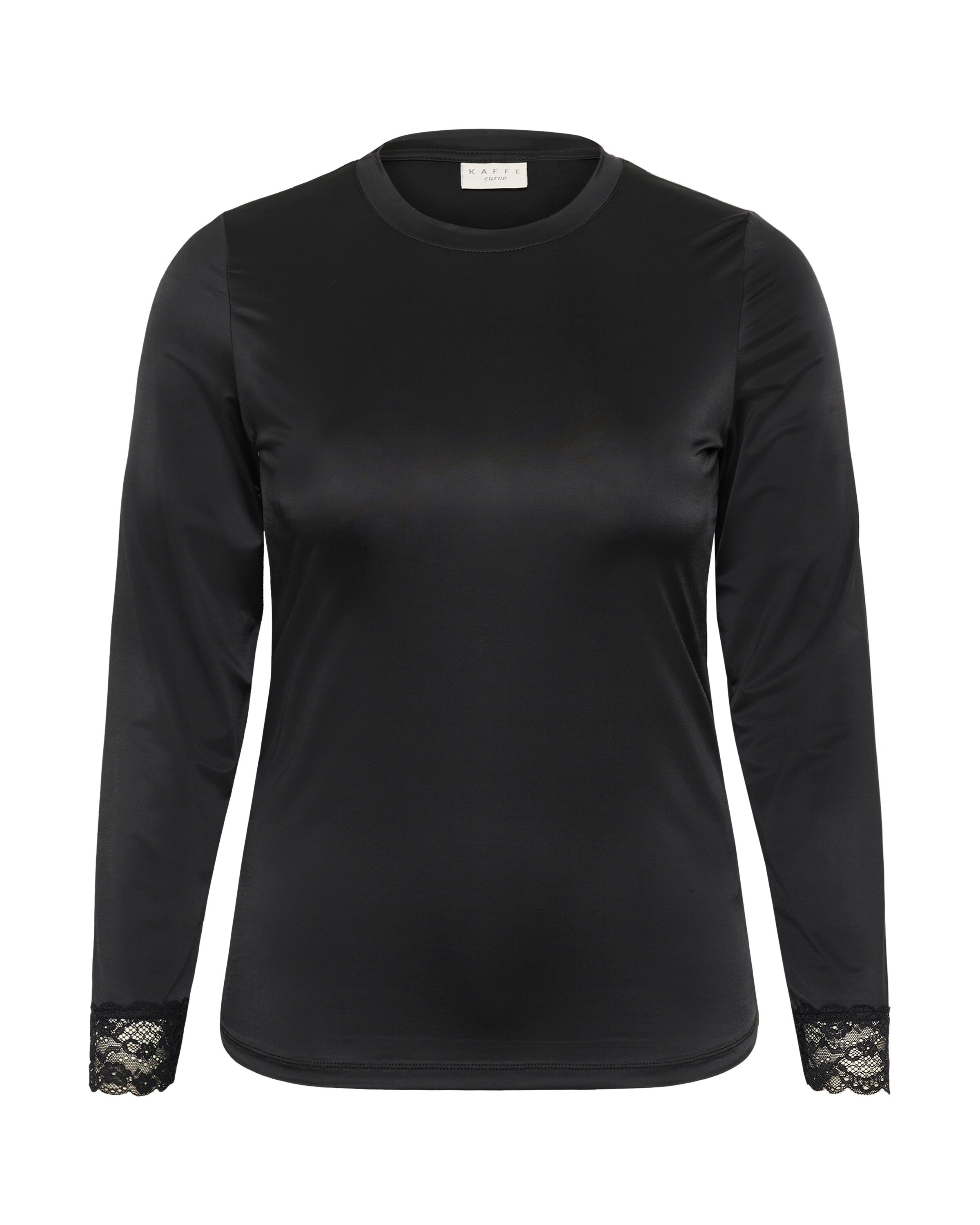 KAFFE CURVE Shirt 'Katey' in L in de kleur Zwart, Productweergave
