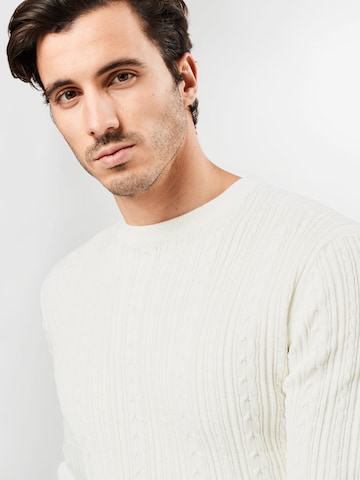 Pull-over 'Rige' Only & Sons en blanc