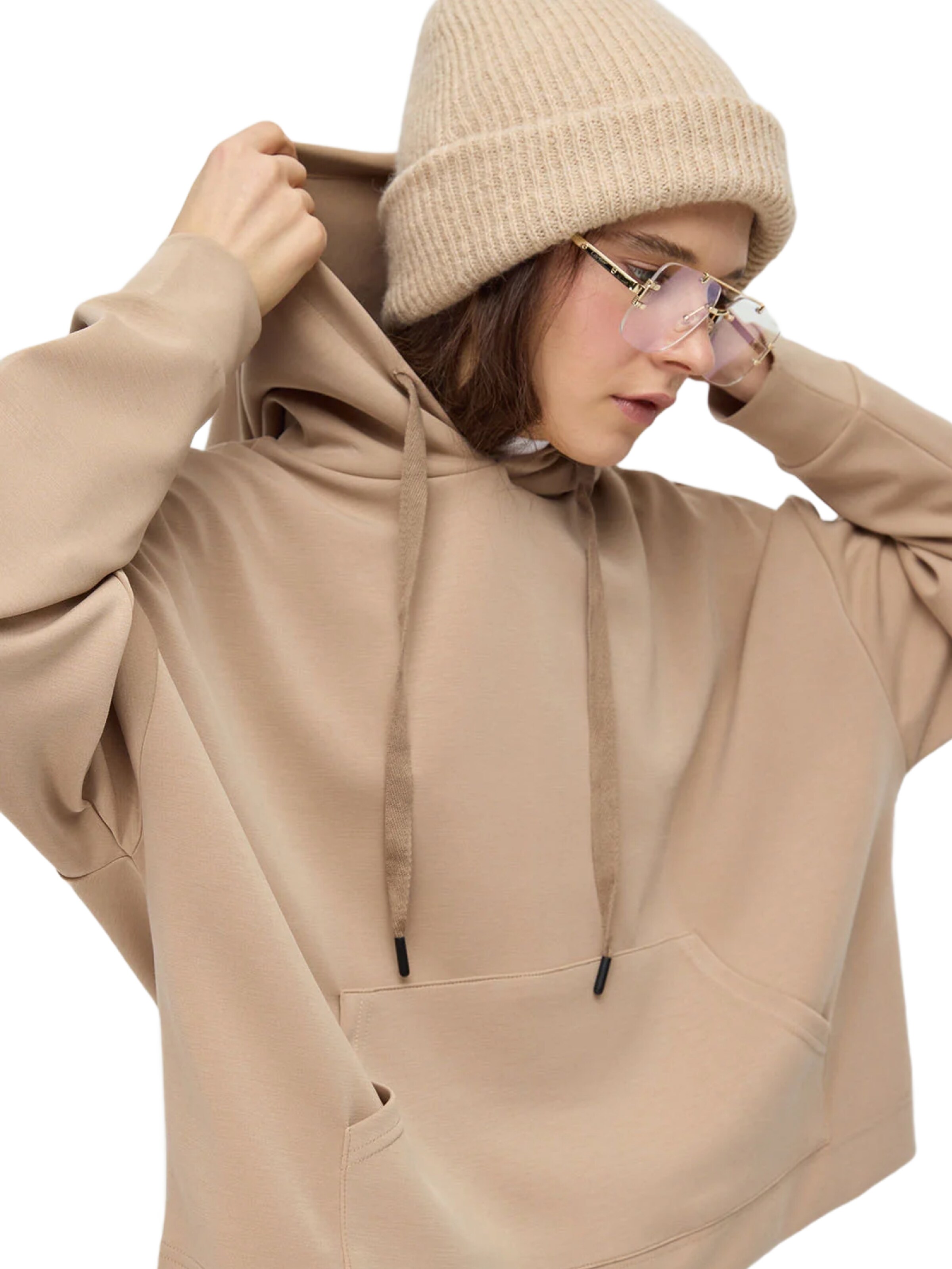 No Matter What Sweatshirt in Beige