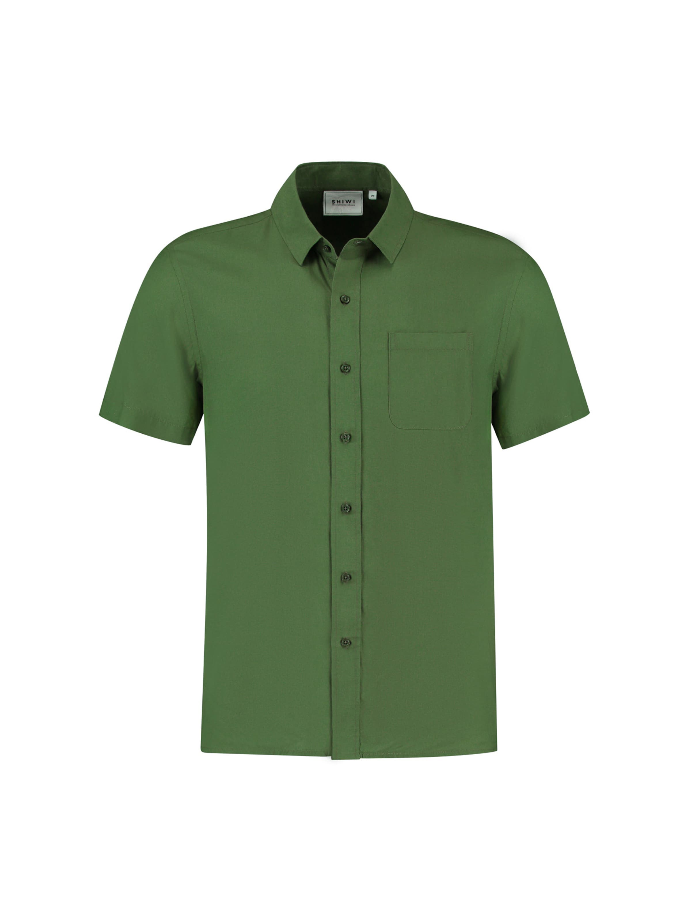Shiwi Button Up Shirt 'Ethan' in Green: front