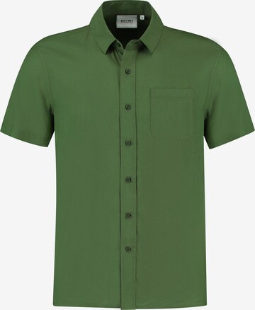 Shiwi - Regular Fit Camisa 'Ethan' em verde: frente