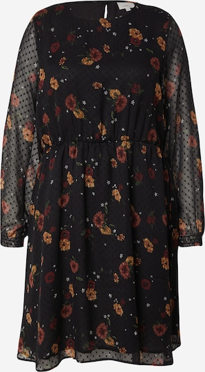 ONLY Carmakoma Haljina 'CARELIZA' u zlatno žuta / tamno zelena / karmin crvena / crna, Pregled proizvoda