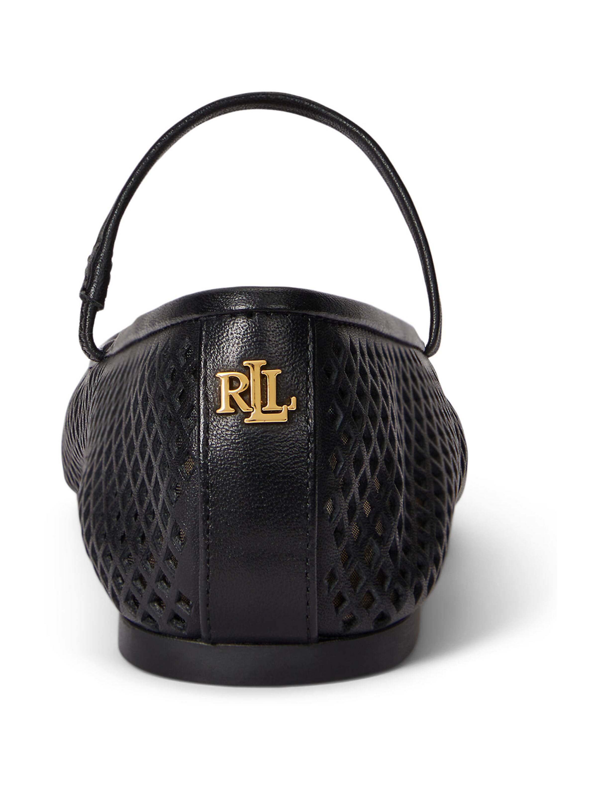 Lauren Ralph Lauren Μπαλαρίνα με λουράκια 'JAYNA' σε μαύρο