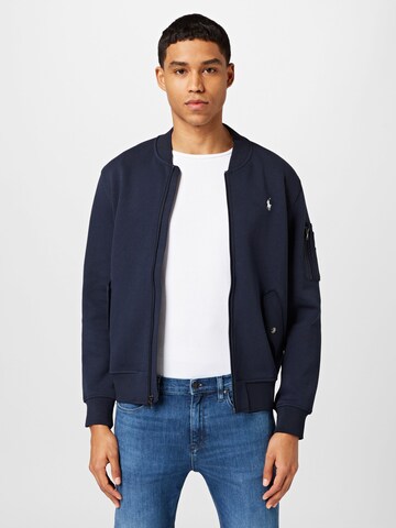 Polo Ralph Lauren Sweat jacket in Blue: front