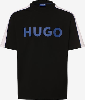 T-Shirt HUGO en noir : devant