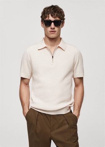 MANGO MAN Trui 'Canario' in Beige: voorkant