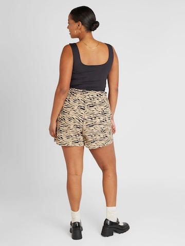 Noisy May Curve Loosefit Shorts 'RIPPLE' in Beige