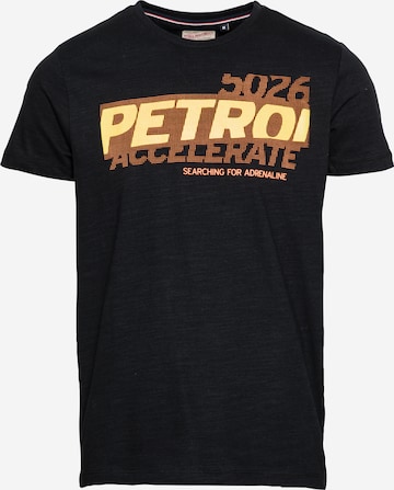 melns Petrol Industries T-Krekls: no priekšpuses