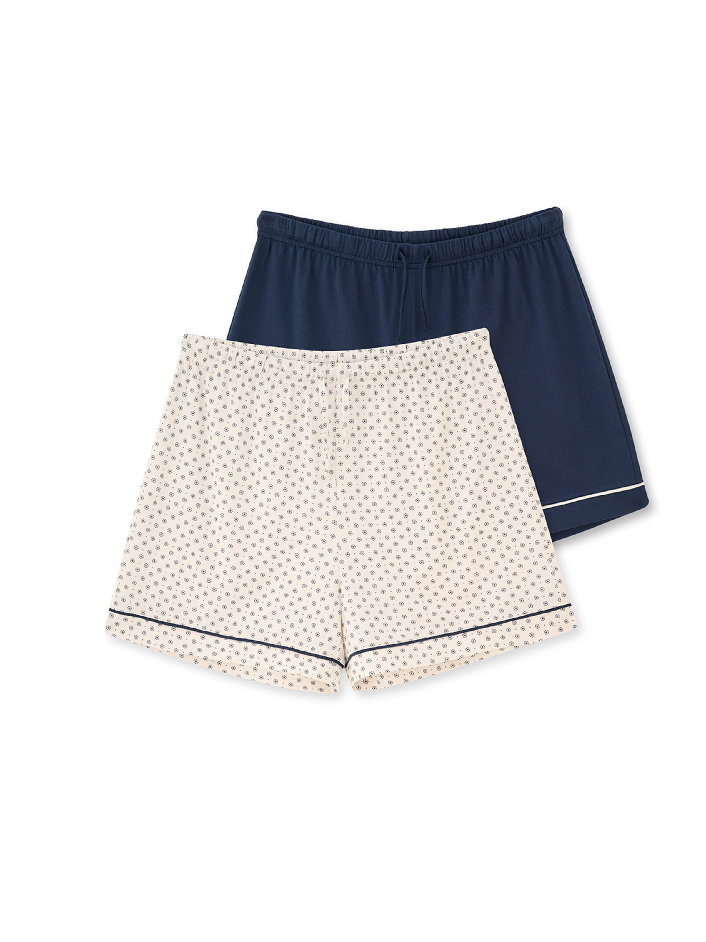 Dagi - Pijama de pantalón corto en azul: frente