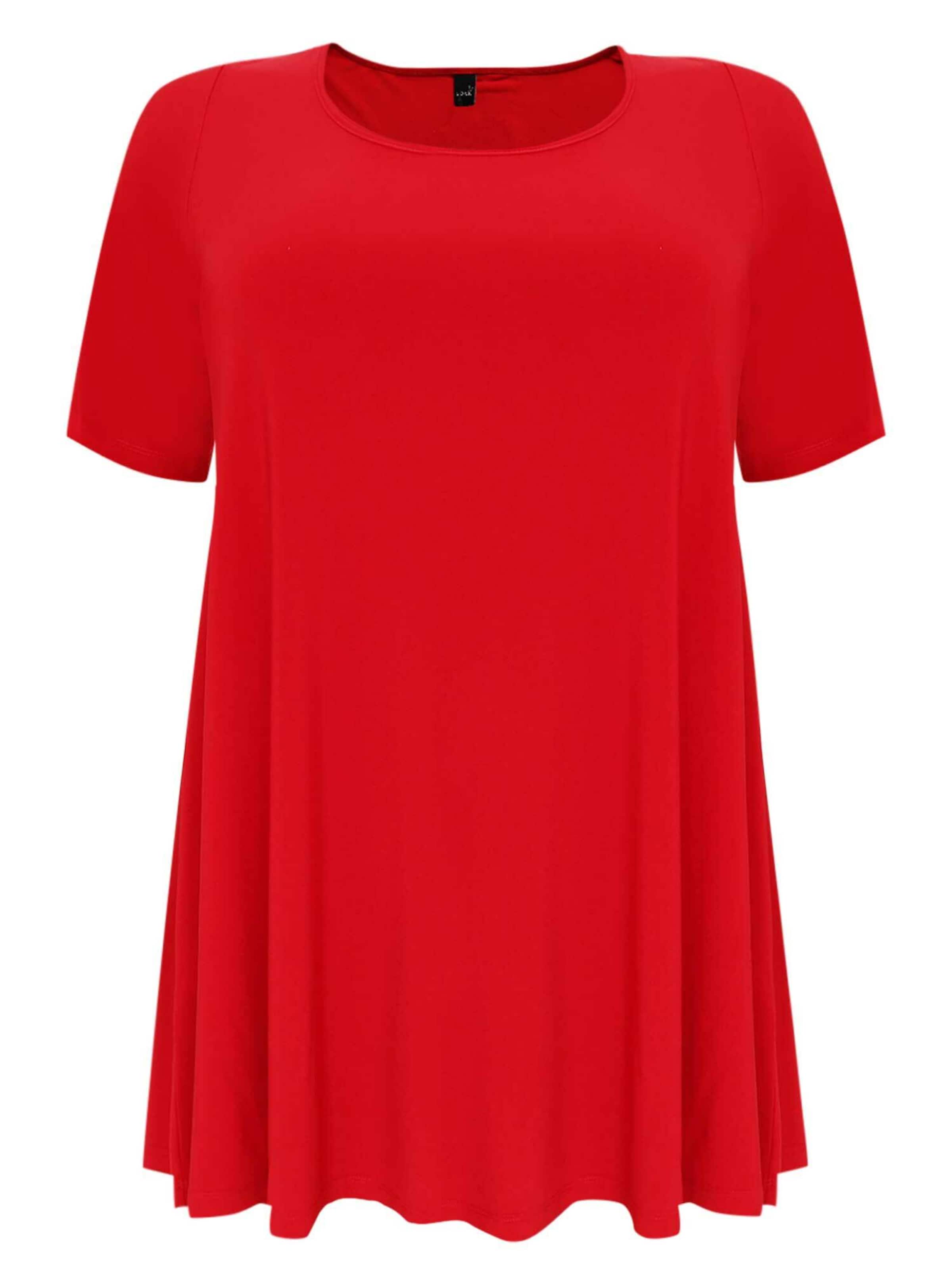 YOEK Shirt 'TESS' in Rood: voorkant