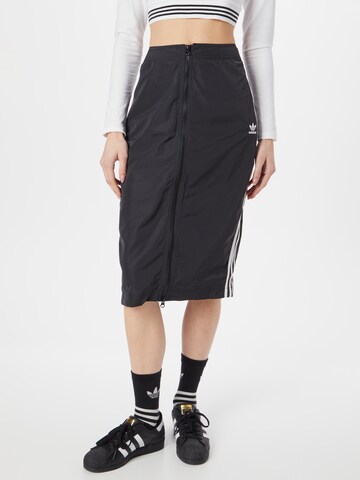ADIDAS ORIGINALS Rock 'Adicolor Classics Long' in Schwarz: Vorderseite