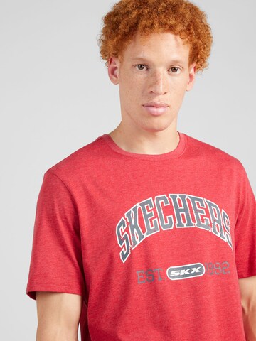 T-Shirt fonctionnel 'PRESTIGE' SKECHERS en rouge