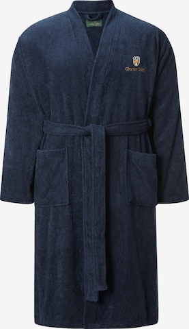 Charles Colby Long Bathrobe in Blue: front