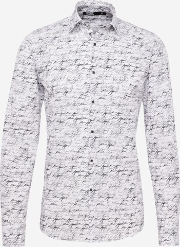 Karl Lagerfeld Slim fit Button Up Shirt in White: front