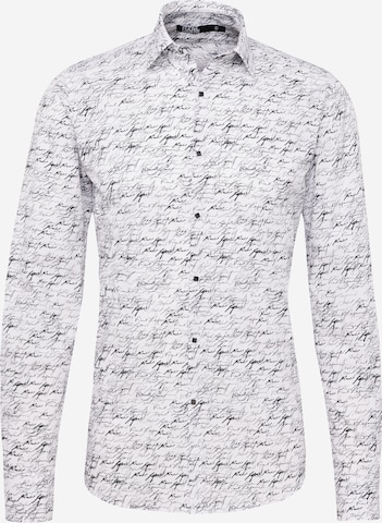 Karl Lagerfeld - Ajuste estrecho Camisa en blanco: frente