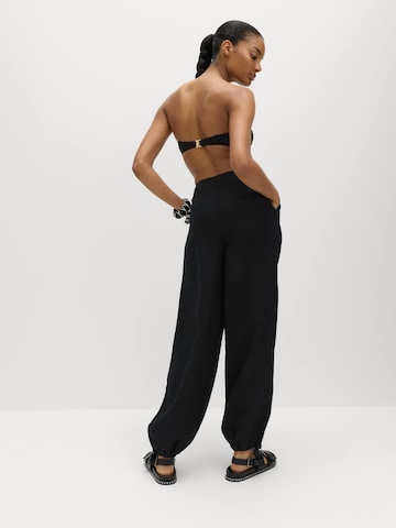 Baggy Pantalon Marks & Spencer en noir : devant