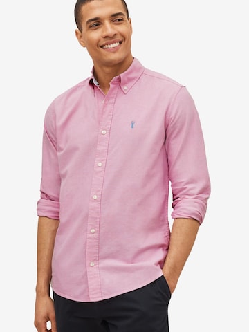 Next Slim Fit Hemd in Pink: Vorderseite