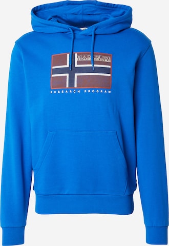 Bluză de molton 'BEMILES' de la NAPAPIJRI pe albastru: față