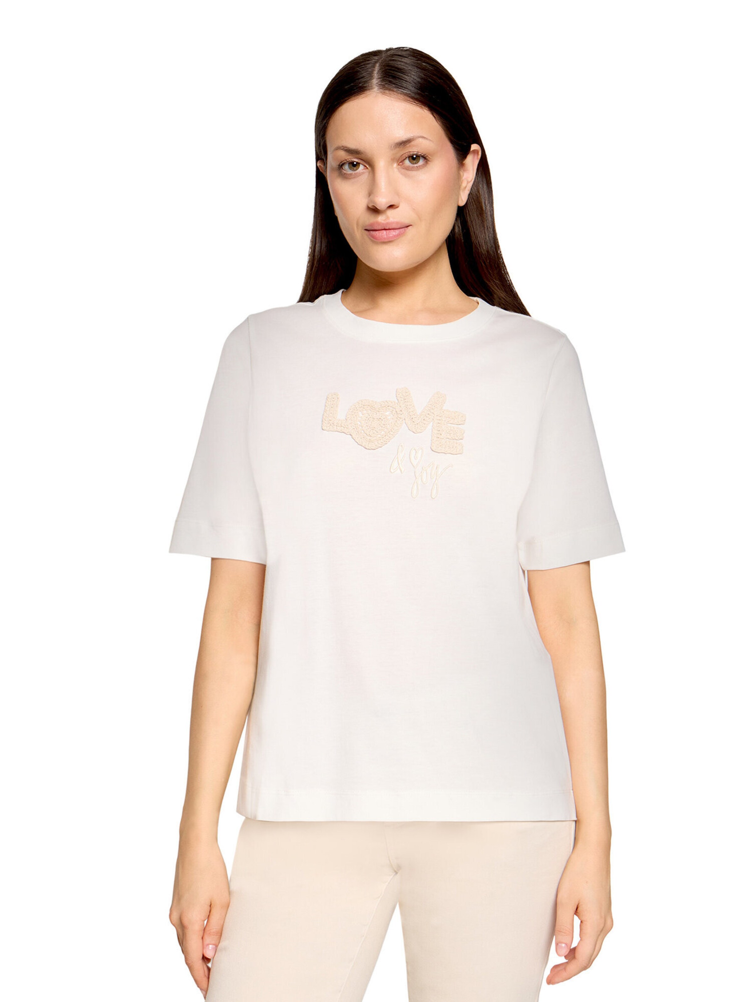 Cartoon Shirt in White: front
