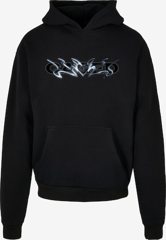 MT Upscale Sweatshirt 'Cagedchrome' i svart: framsida