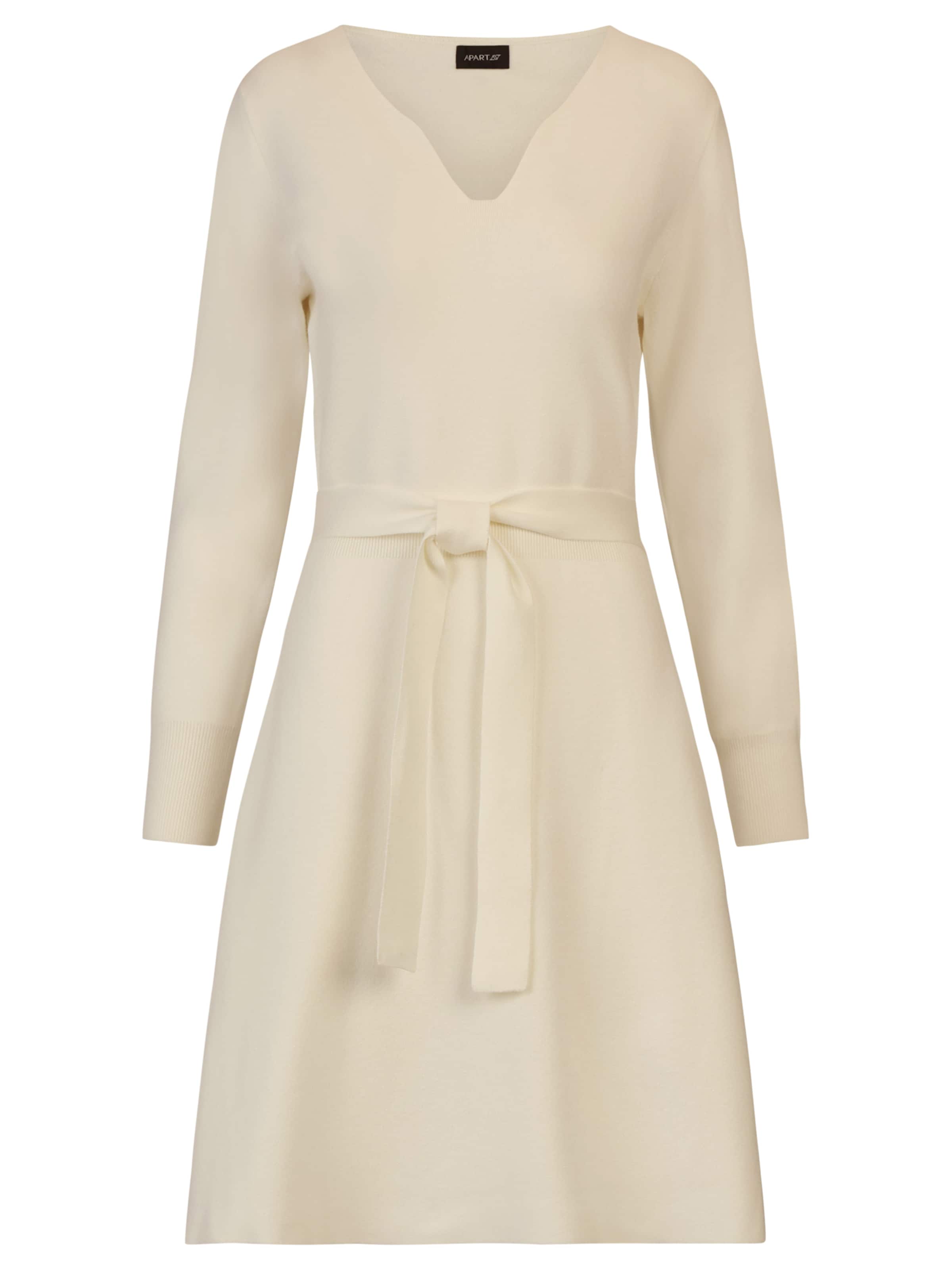 APART Strickkleid in Weiß: Vorderseite