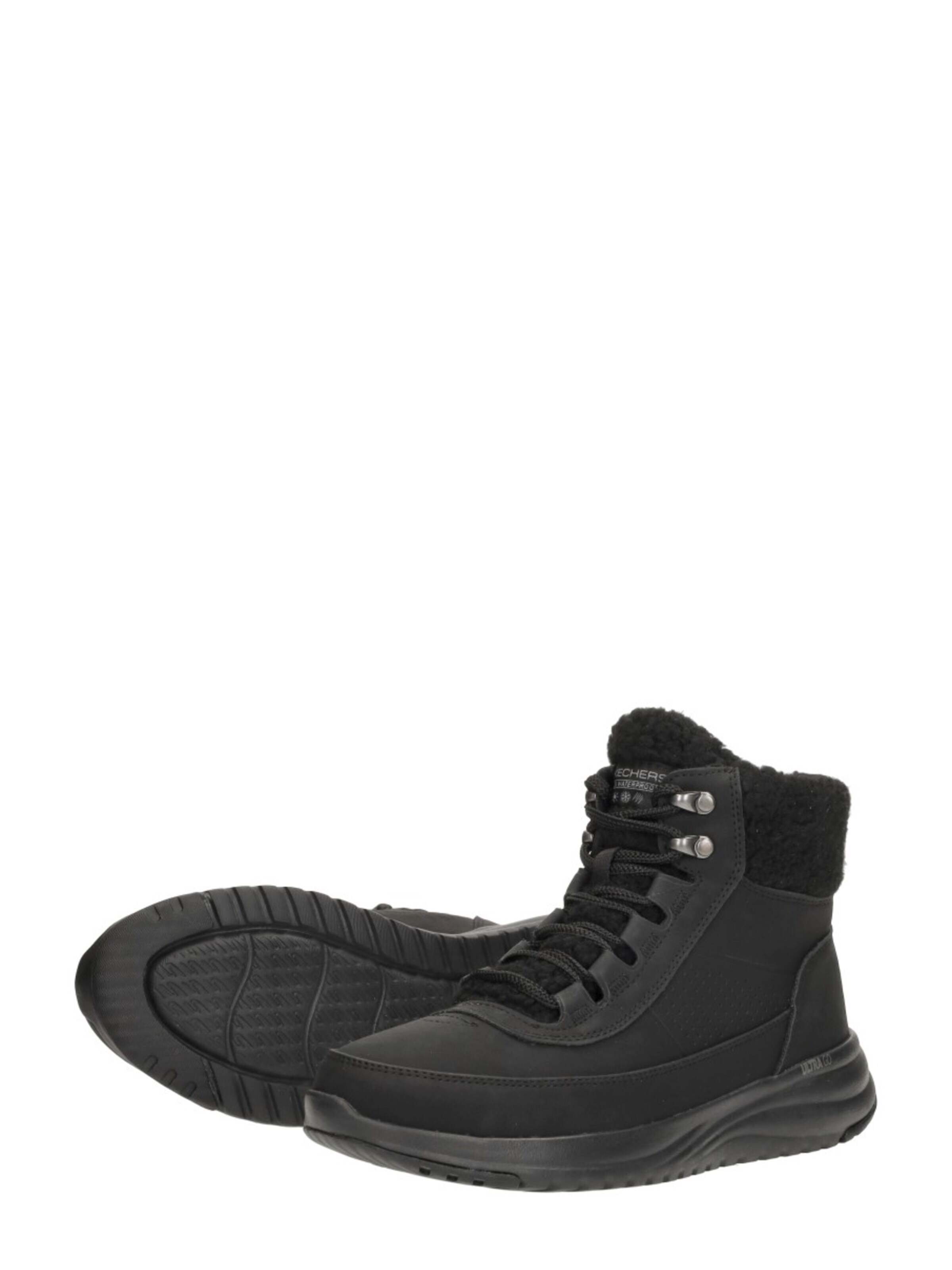 SKECHERS Veterlaarsjes 'On-The-Go Steller' in Zwart