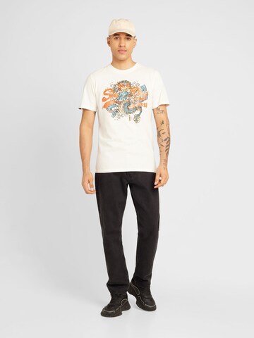 Superdry T-Shirt 'Tokyo' in Weiß