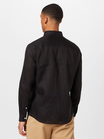 s.Oliver Regular fit Button Up Shirt in Black