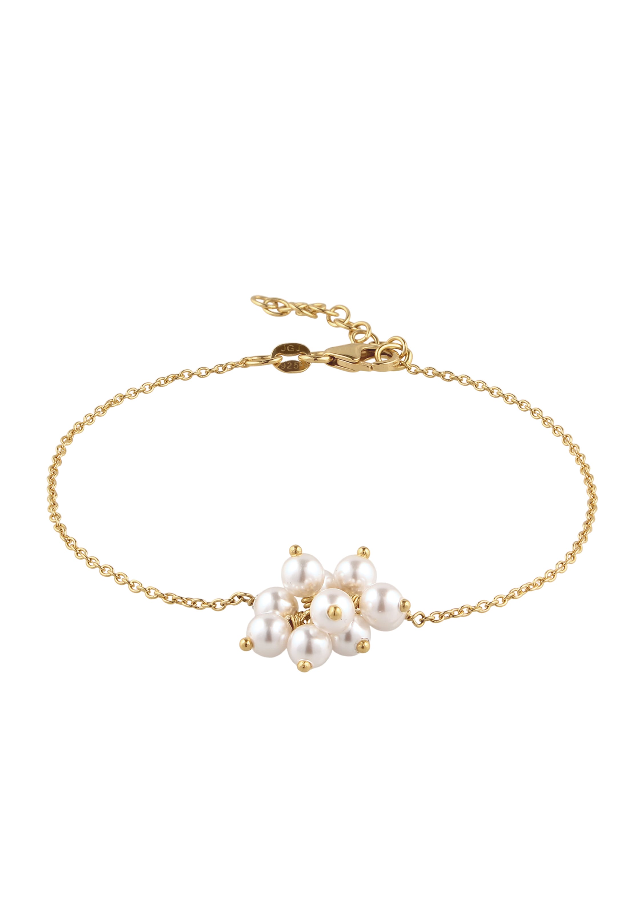 ELLI Armband in gold / perlweiß, Produktansicht