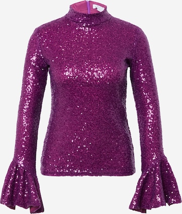 Warehouse - Blusa em roxo: frente