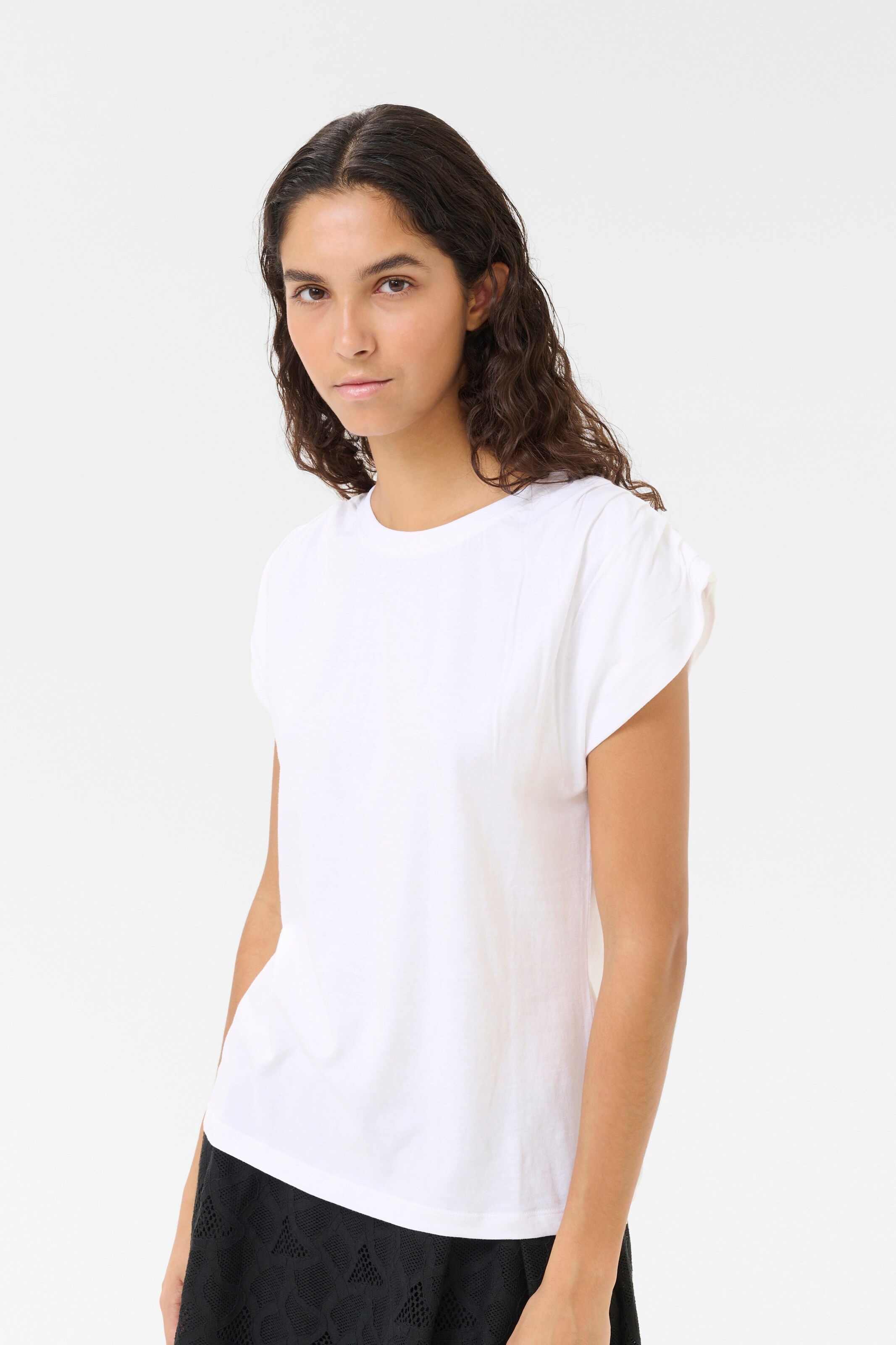KAREN BY SIMONSEN - Camisa 'Annie' em branco: frente