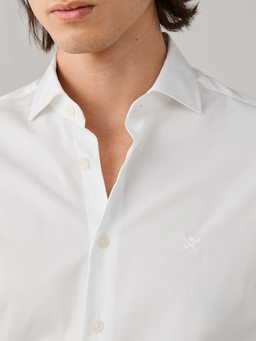 Hackett London Regular fit Button Up Shirt 'City Solid Eoe' in White