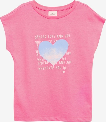 s.Oliver Shirt in Roze: voorkant