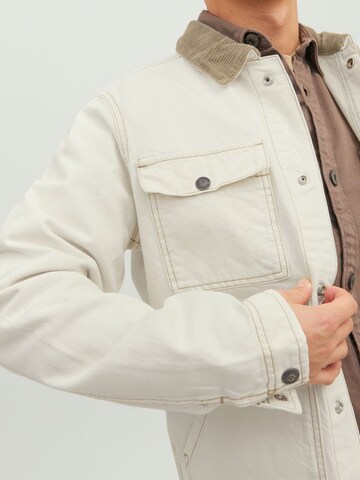 JACK & JONES Between-season jacket 'Steel' in Beige