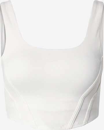 Bustier Soutien-gorge de sport NIKE en beige : devant