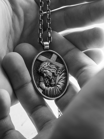 REYTEL Anhänger 'JESUS CHRIST. REDEMPTION'‌‌‌‌‌‌‌ in Silber