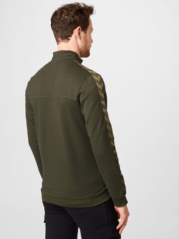 Hummel Sports sweat jacket in Green