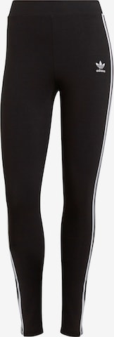 Leggings de la ADIDAS ORIGINALS pe negru: față