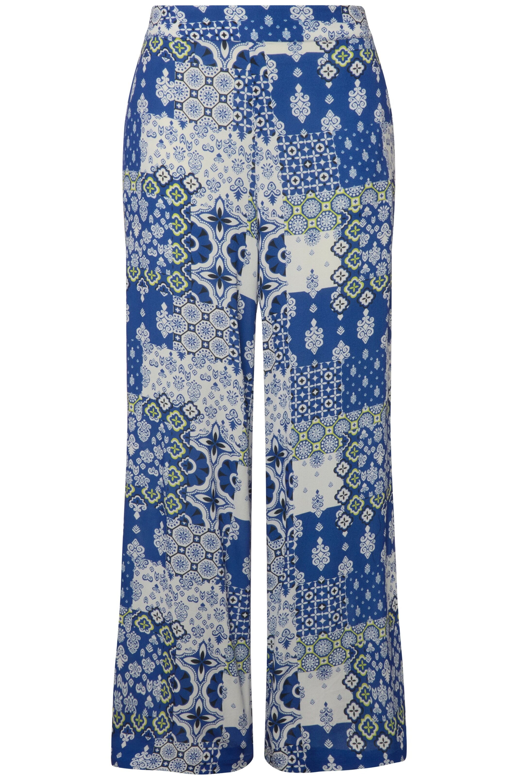 Ulla Popken Regular Broek in Blauw: voorkant