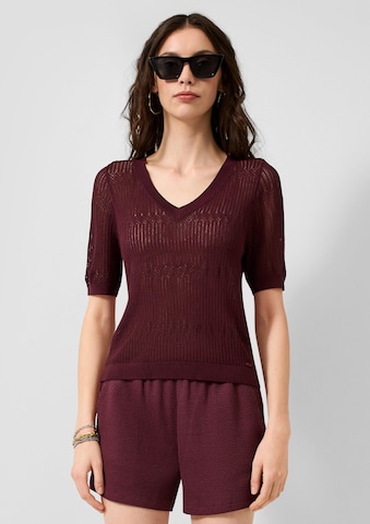 QS Pullover in Rot: Vorderseite