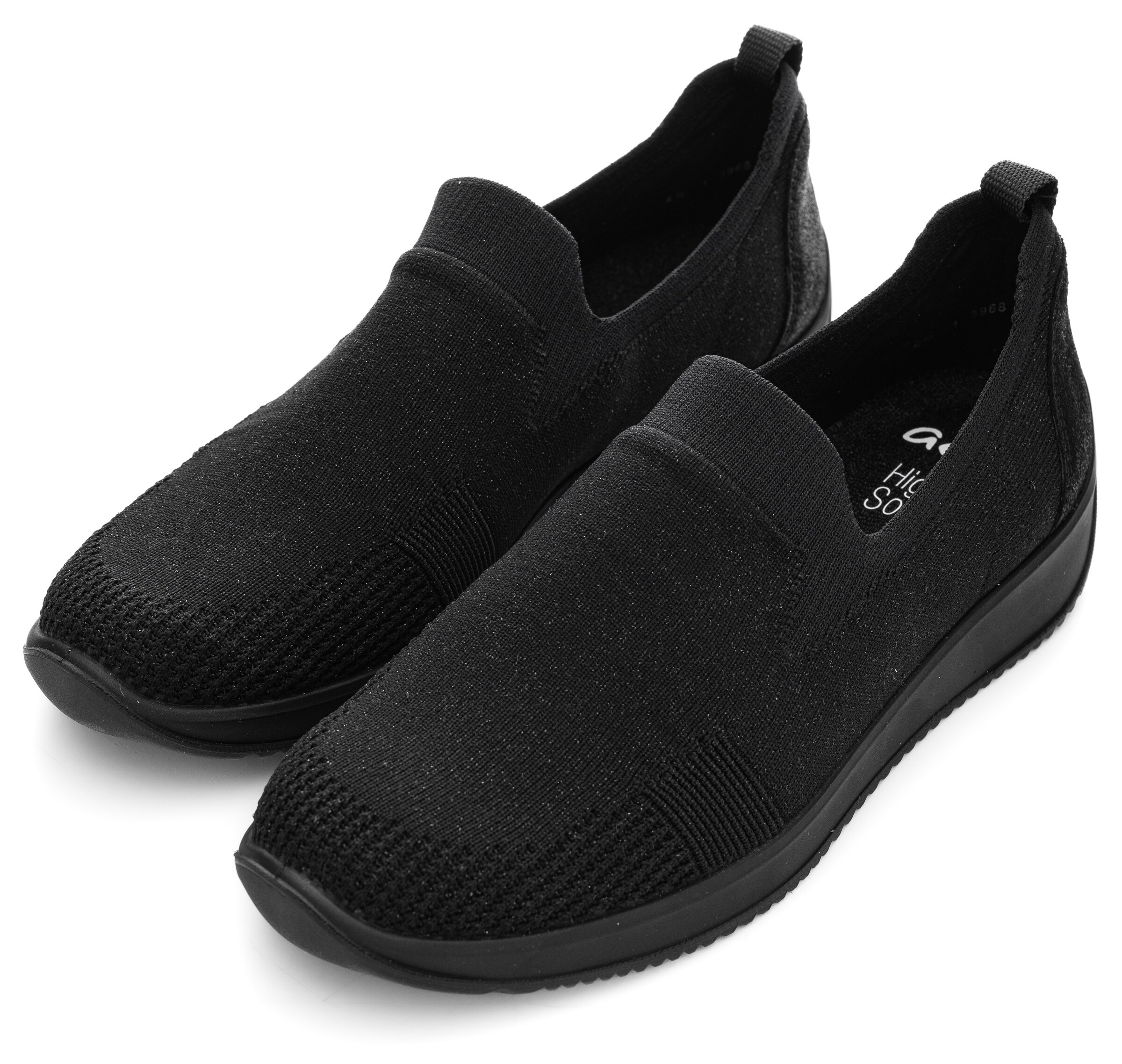 ARA Slip On 'Fusion4' in Schwarz