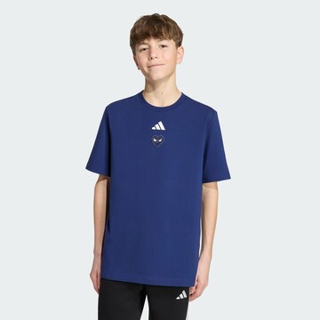 ADIDAS SPORTSWEAR - Camisa funcionais 'Marvel Spider-Man' em azul