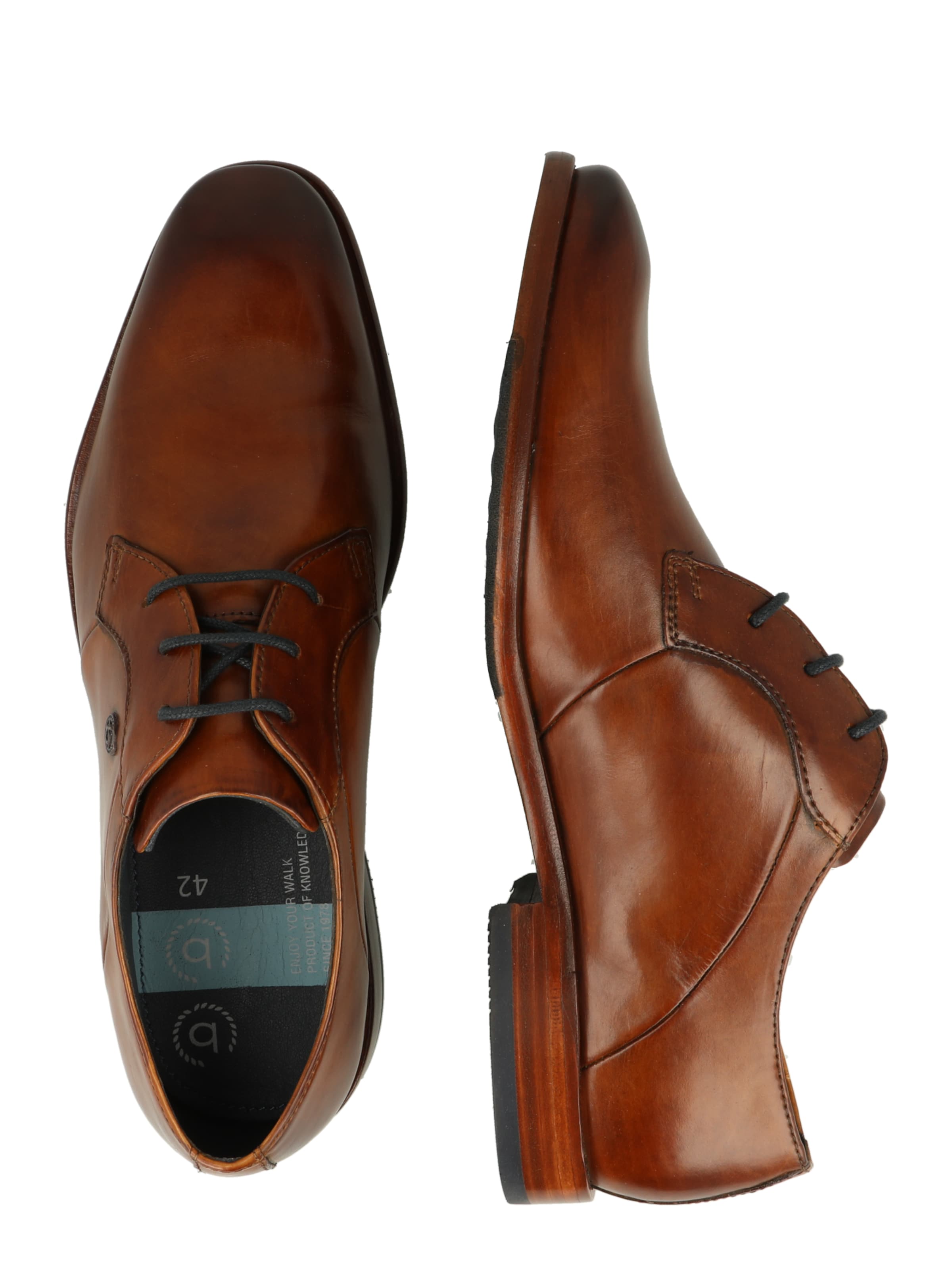 Pantofi cu șireturi 'Mansueto' de la bugatti pe maro