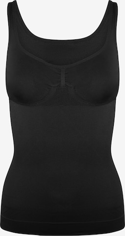 melns MAGIC Bodyfashion Standarta Figūru koriģējošs topiņš: no priekšpuses