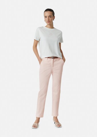 COMMA Slim fit Chino trousers in Pink: front