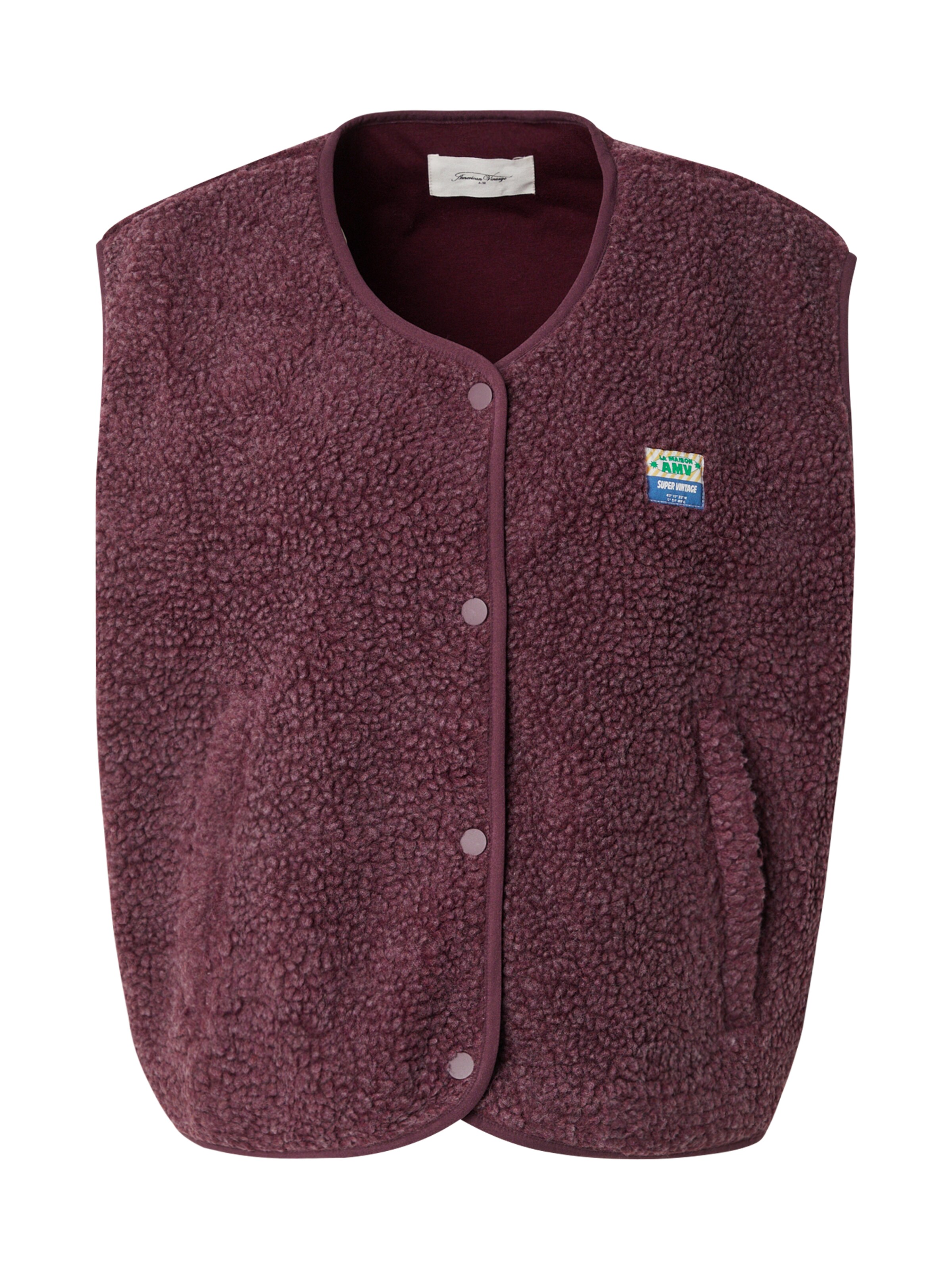 AMERICAN VINTAGE Vest 'Hoktown' in Red: front