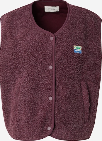 AMERICAN VINTAGE Bodywarmer 'Hoktown' in Rood: voorkant