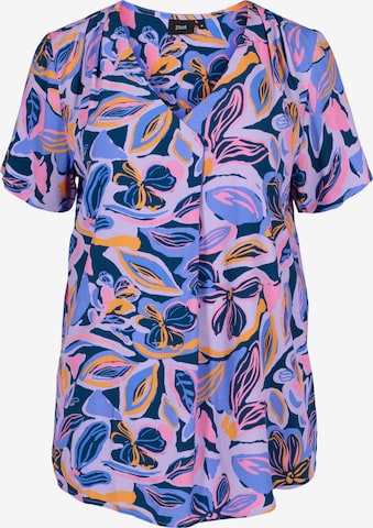 Camicia da donna 'XFLORA' di Zizzi in colori misti: frontale