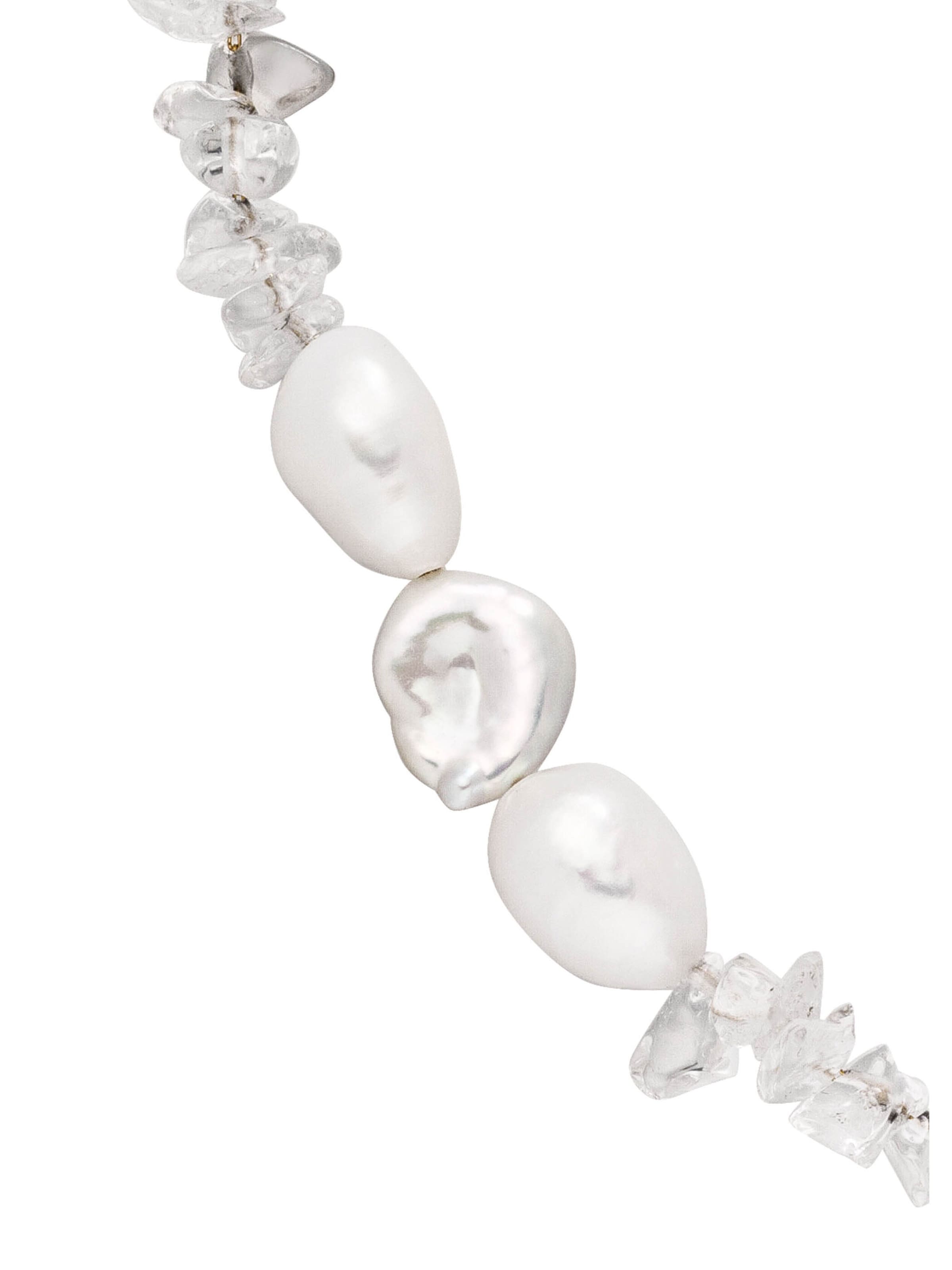 PURELEI - Cadena 'Crystal Wave' en blanco